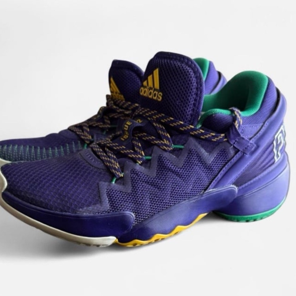 Adidas Purple and Teal Athletic Shoes